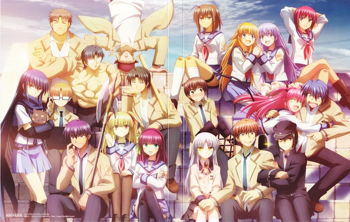 Angel Beats! characters group photo