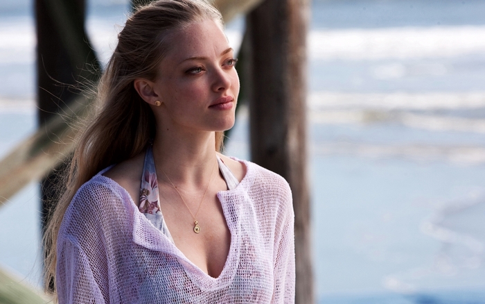 Amanda Seyfried on a beach