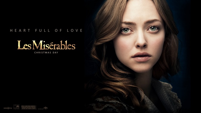 Les Miserables movie poster with Amanda Seyfried