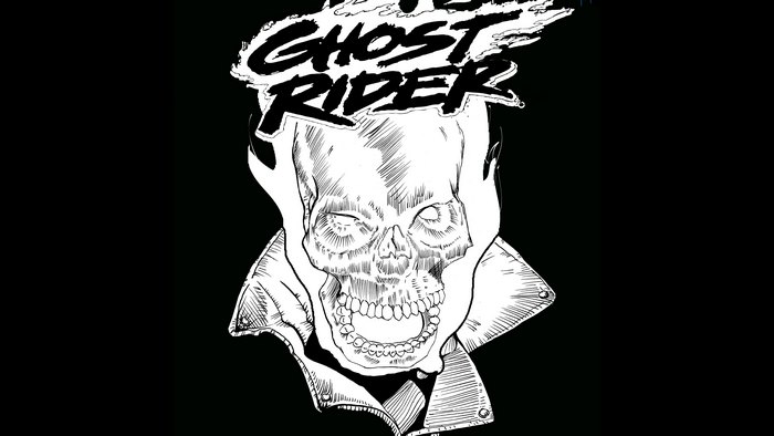 Ghost Rider Skull with Flames
