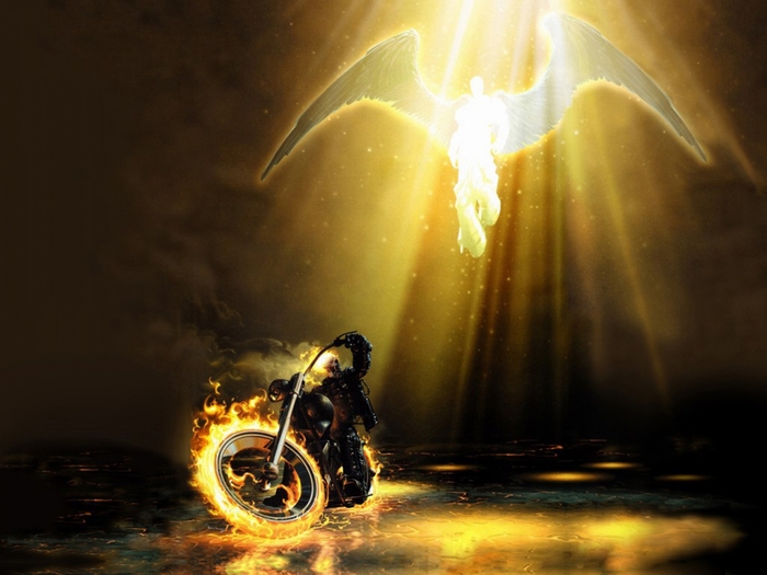 Ghost Rider and an Angel