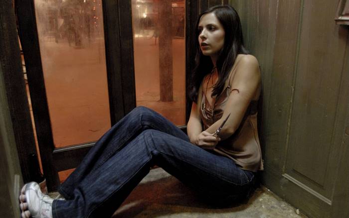 Sarah Michelle Gellar in a corner