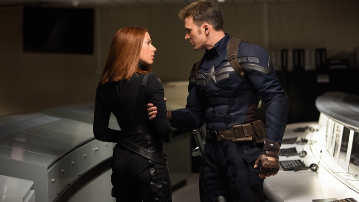 Black Widow and Captain America from Marvel
