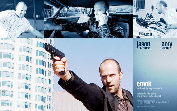 Crank Movie Poster with Jason Statham and Amy Smart