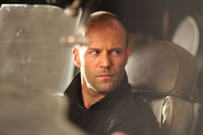 Jason Statham in a car
