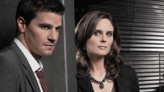 Emily Deschanel and David Boreanaz