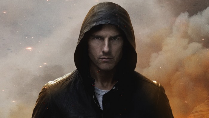 Tom Cruise in a black hoodie