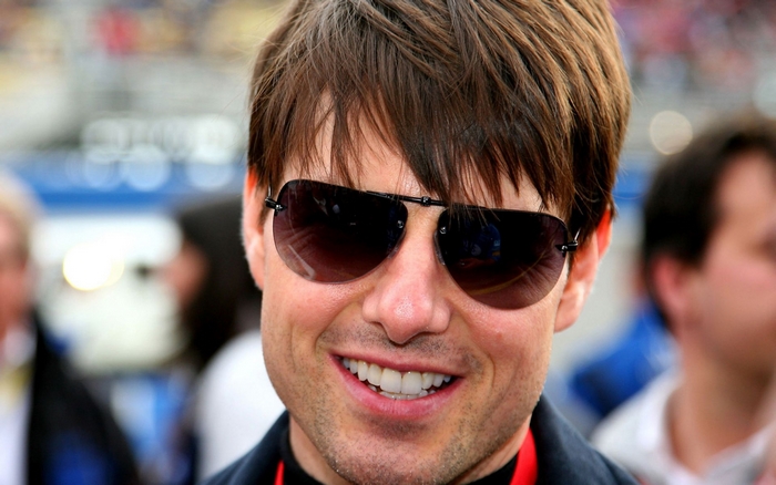 Tom Cruise wearing sunglasses