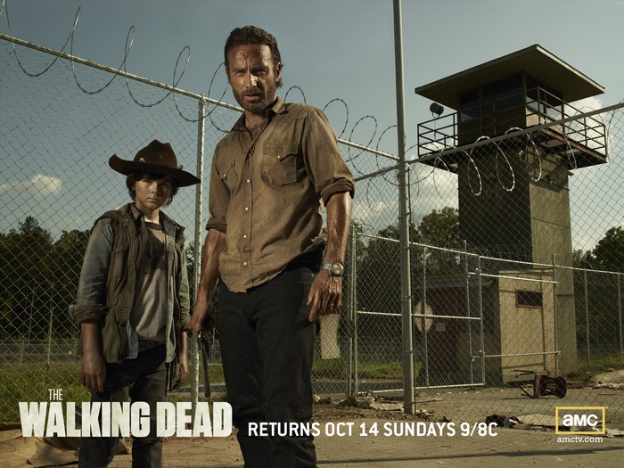 Rick and Carl from The Walking Dead