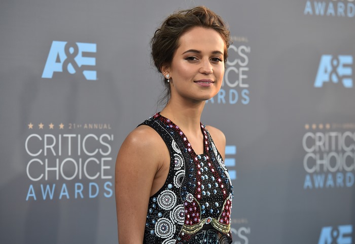 Alicia Vikander at the Critics' Choice Awards