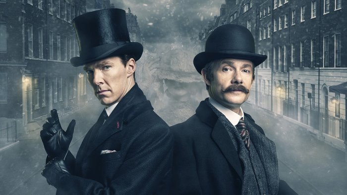 Sherlock Holmes and John Watson in Victorian London