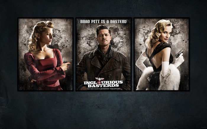 Inglourious Basterds movie posters with Brad Pitt