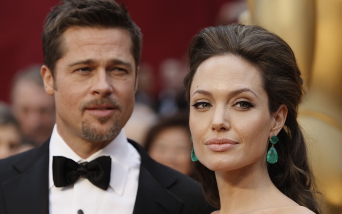 Brad Pitt and Angelina Jolie at the Oscars