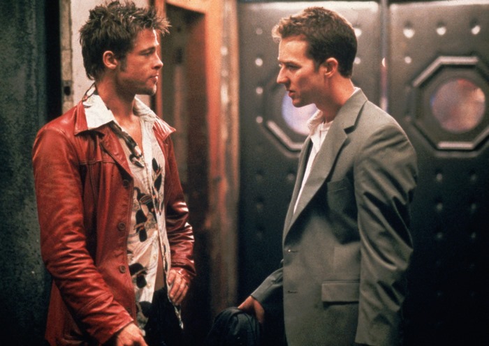Brad Pitt and Edward Norton from Fight Club
