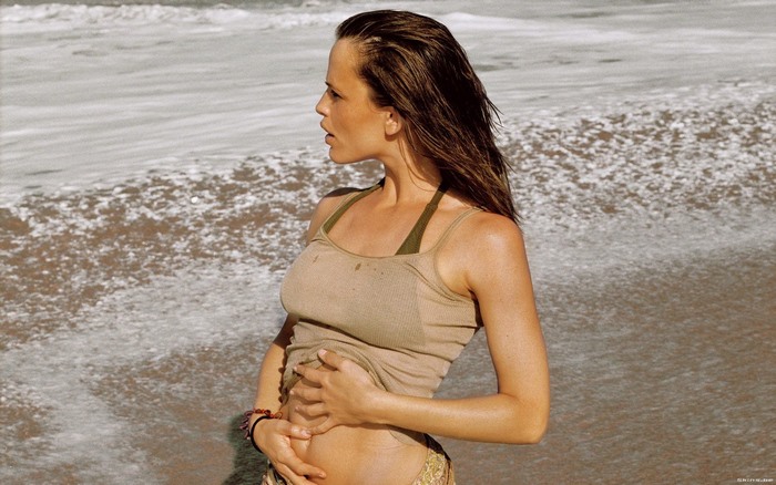 Jennifer Garner on a Beach