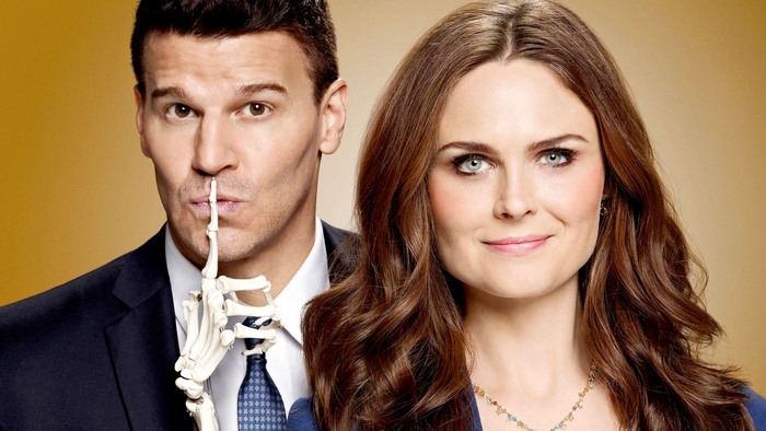 David Boreanaz and Emily Deschanel from Bones