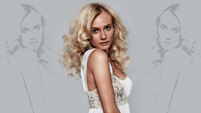 Diane Kruger in white dress