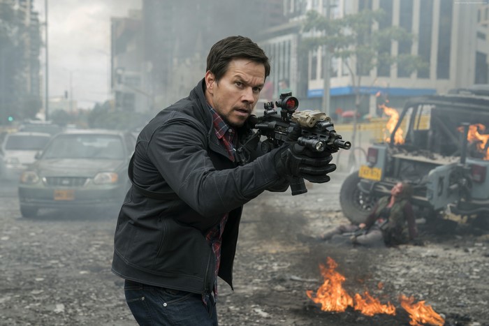 Mark Wahlberg in a combat scene