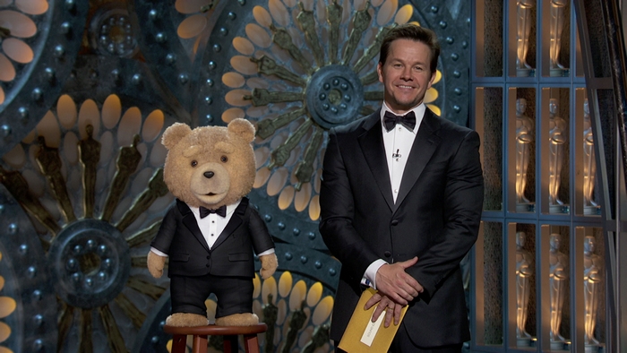 Mark Wahlberg and Ted at the Oscars