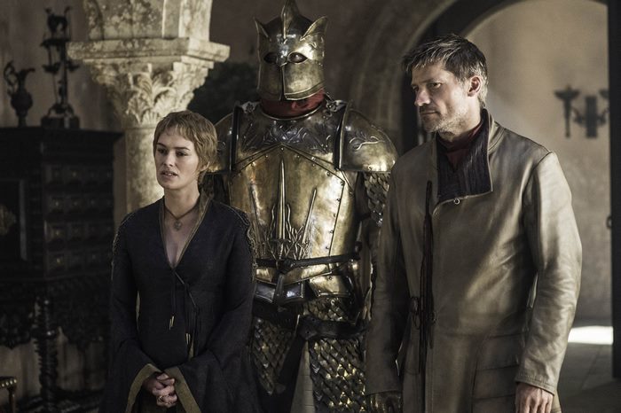 Cersei Lannister, Jaime Lannister, and Kingsguard from Game of Thrones