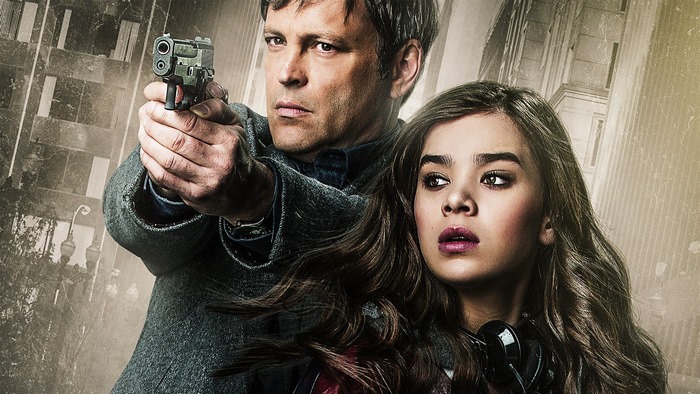 Hailee Steinfeld and man with gun