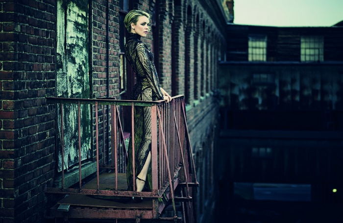 Rachel McAdams on a Balcony