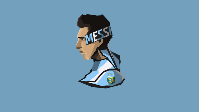 Lionel Messi in Argentina Jersey