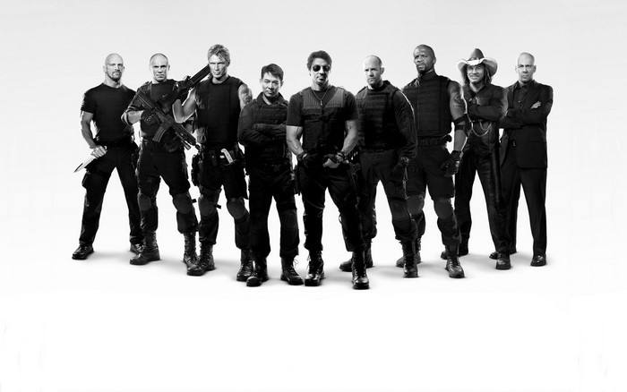 The Expendables cast group portrait
