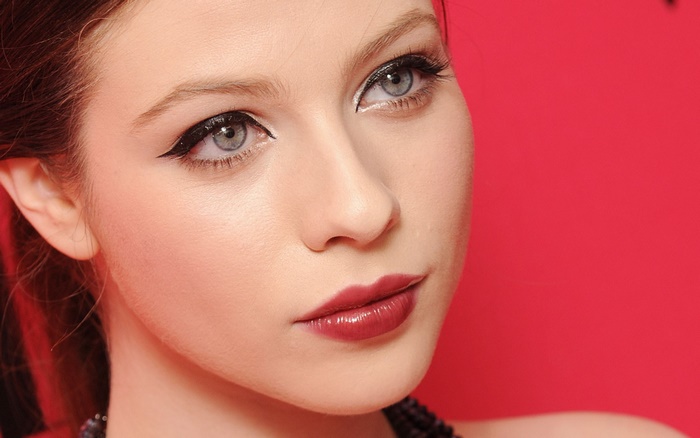 Close-up of Michelle Trachtenberg with Makeup