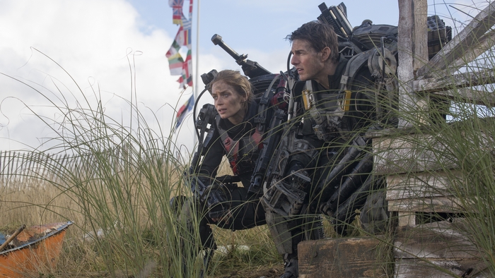 Emily Blunt and Tom Cruise in Edge of Tomorrow