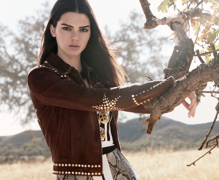 Kendall Jenner in a Suede Jacket