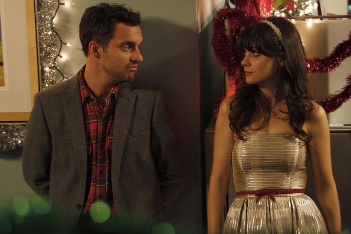 Jake Johnson and Zooey Deschanel