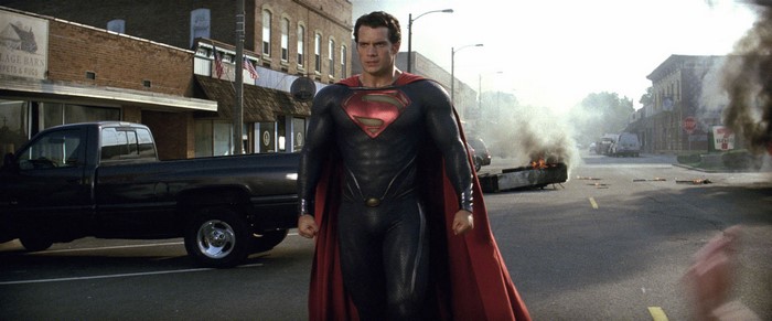 Superman from Man of Steel in Smallville