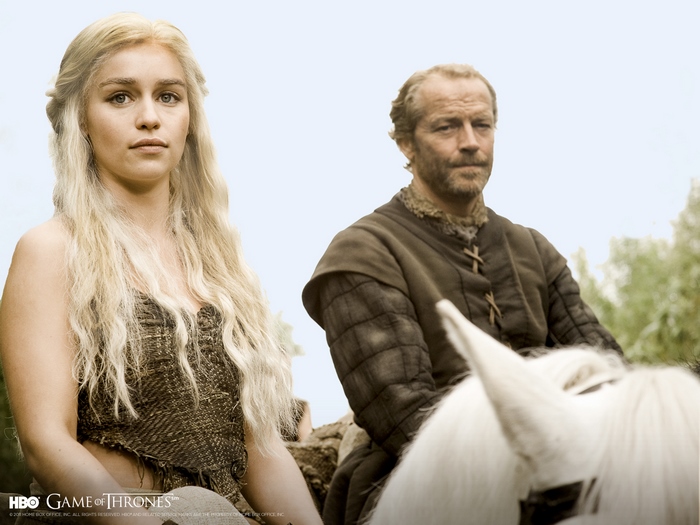 Daenerys Targaryen and Jorah Mormont from Game of Thrones