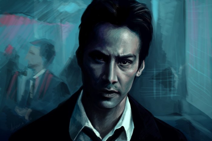 Keanu Reeves in a suit