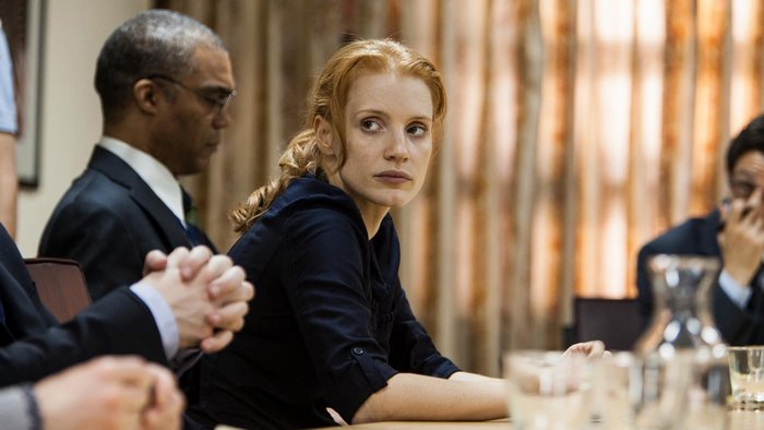 Jessica Chastain in a Meeting