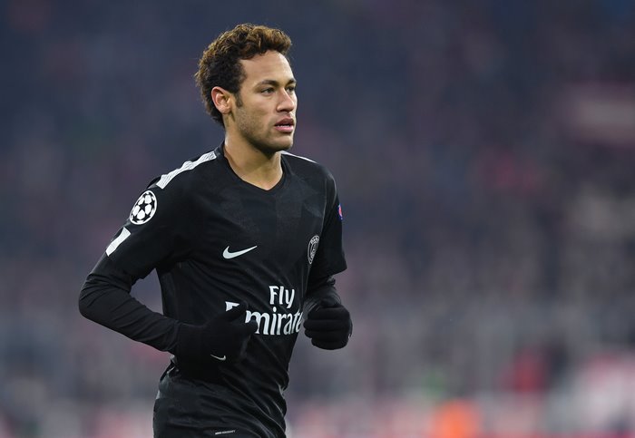 Neymar Jr. wearing PSG jersey