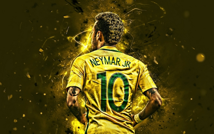Neymar Jr in Brazil National Team Jersey