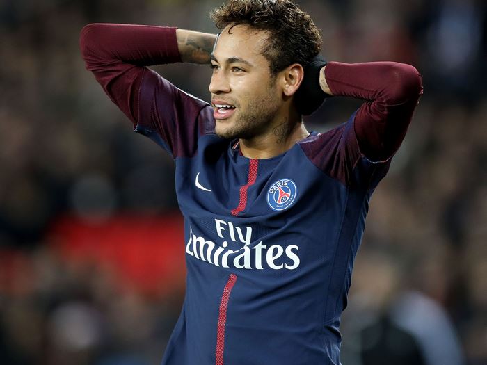 Neymar Jr. wearing Paris Saint-Germain jersey
