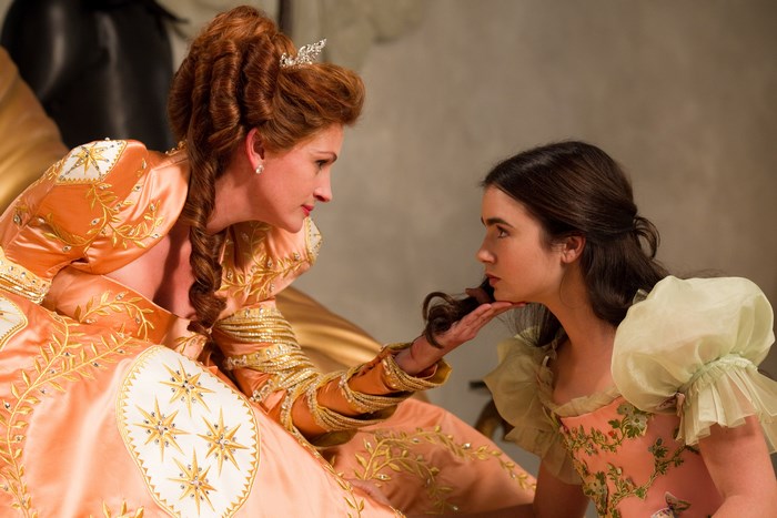 Julia Roberts and Lily Collins in Cinderella