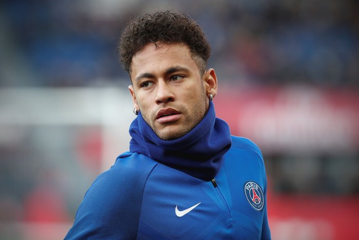 Neymar Jr in Blue Paris Saint-Germain Jacket