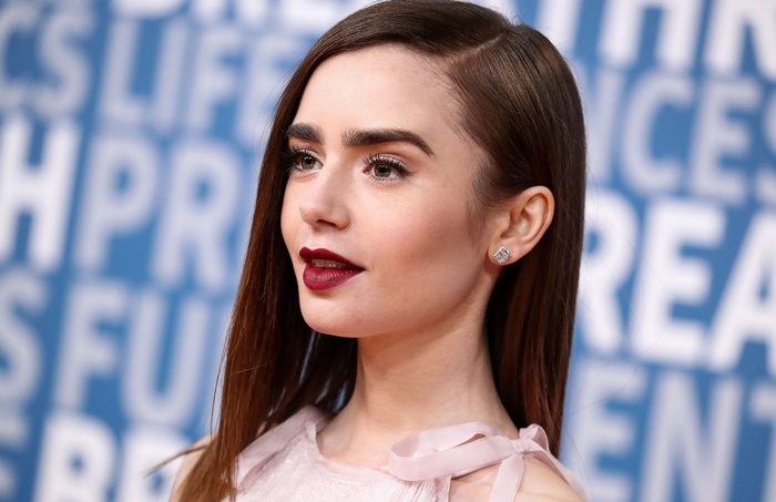Lily Collins at an event