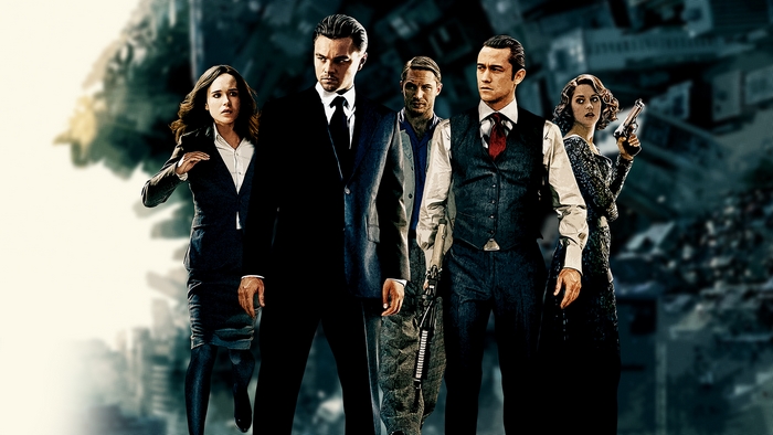 Inception Cast with Ellen Page