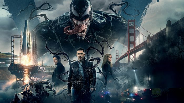 Venom movie poster with Tom Hardy