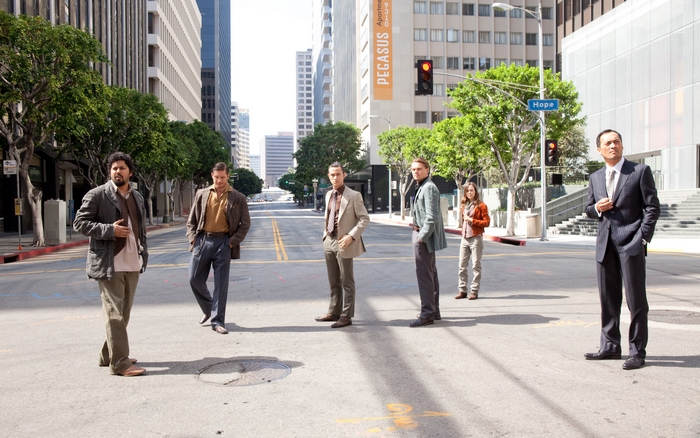 Tom Hardy and other actors in Inception