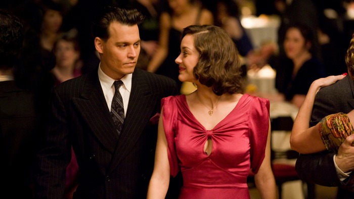 Johnny Depp and Marion Cotillard in Public Enemies