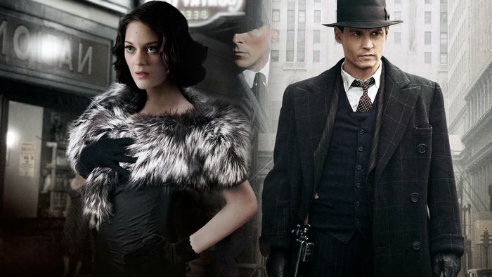 Marion Cotillard and Johnny Depp in Public Enemies