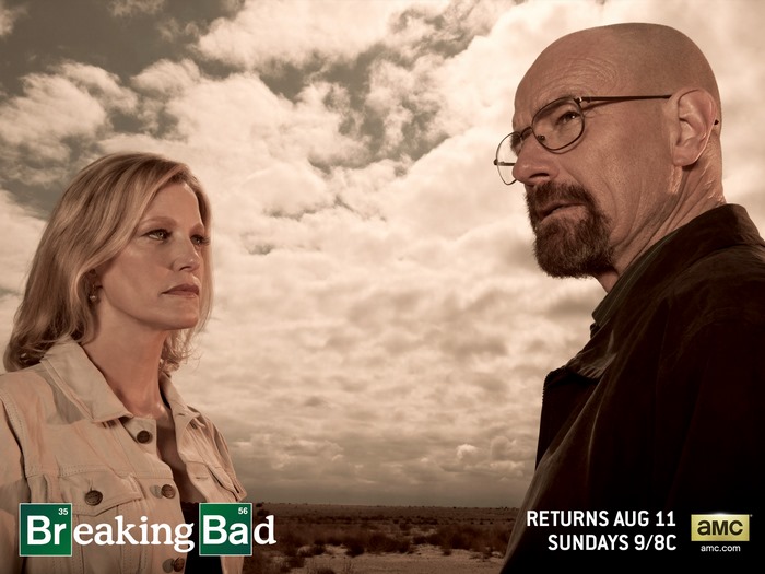 Breaking Bad poster with Bryan Cranston and Anna Gunn