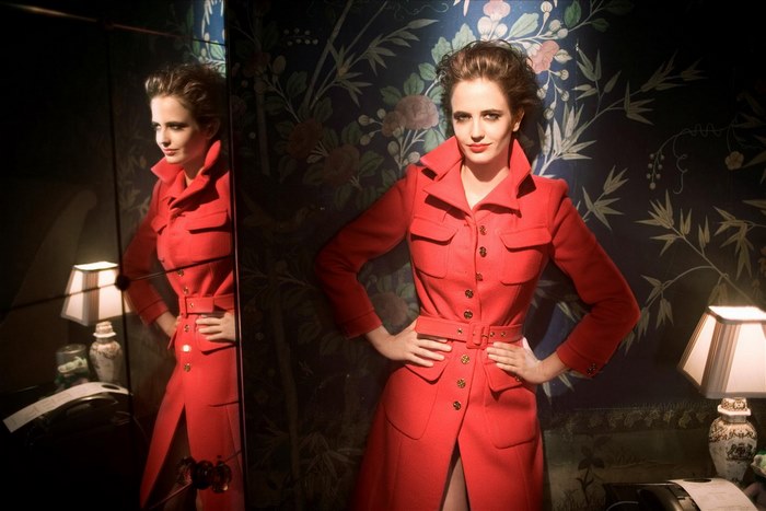 Eva Green in Red Coat