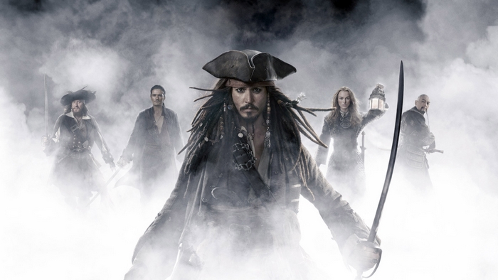Pirates of the Caribbean characters in fog